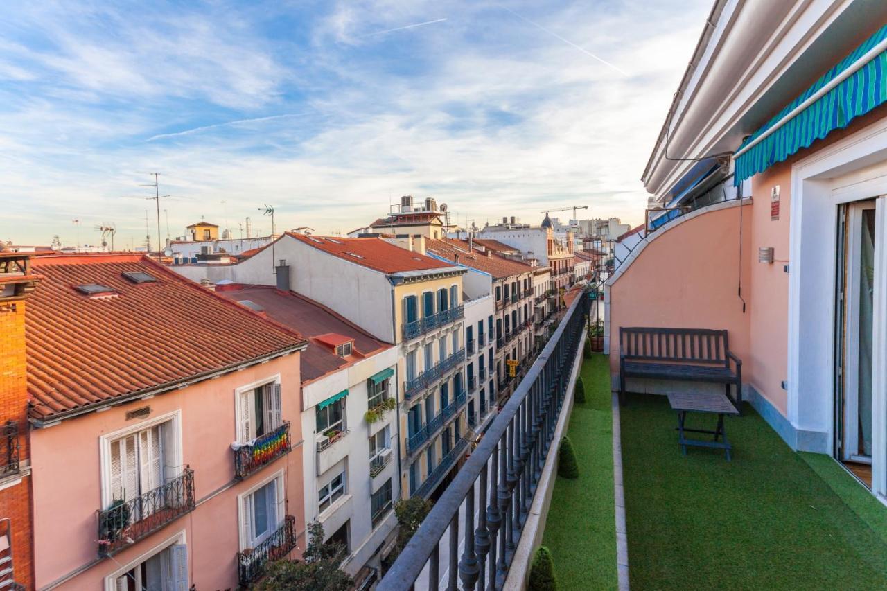 Apartamento Gran Via Terrace En Madryt Zewnętrze zdjęcie